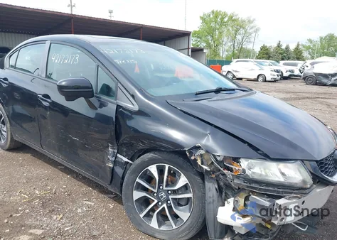2015 Honda Civic Ex z USA, uszkodzony, nr VIN 2HGFB2F87FH564845